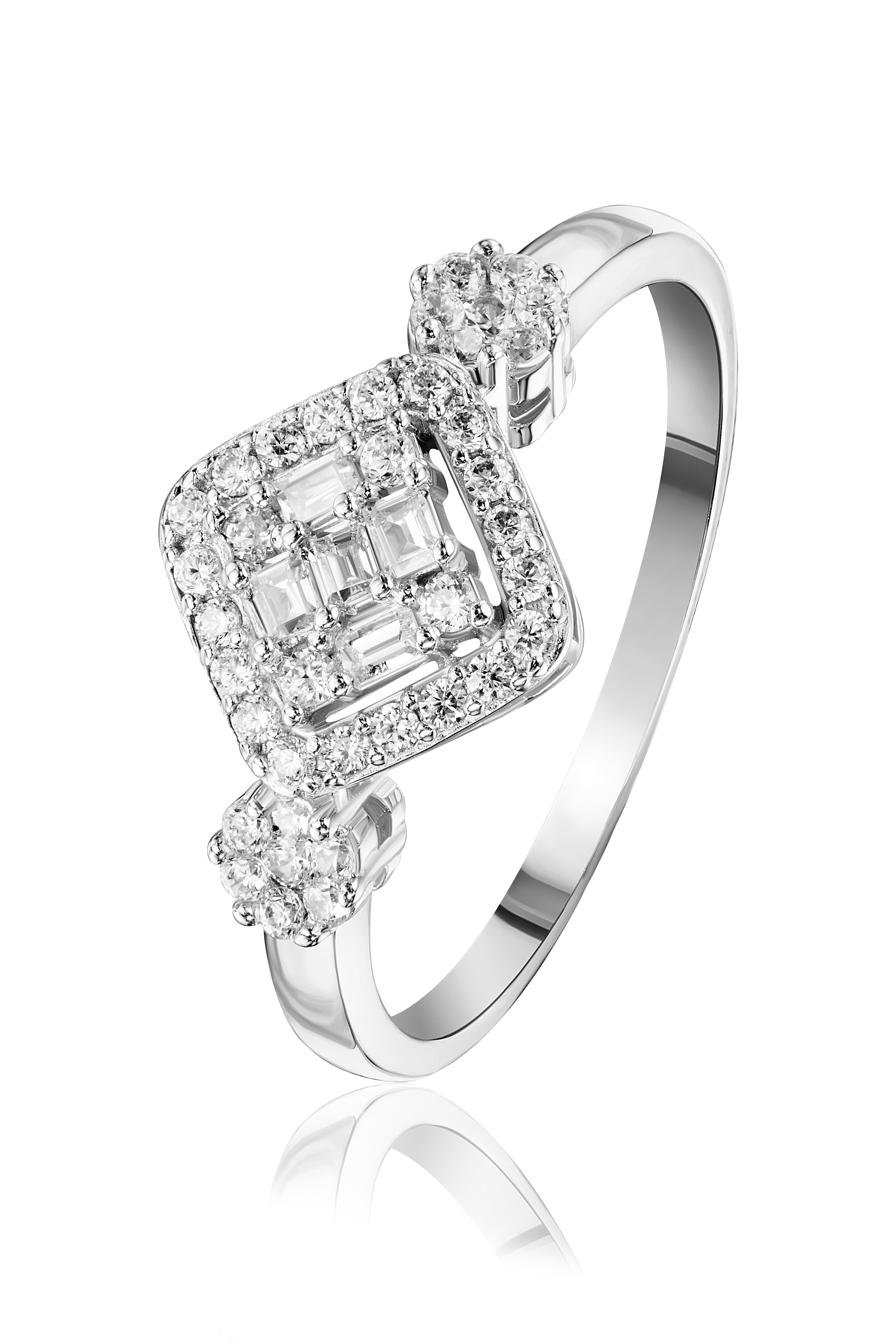 CZ Square Ring