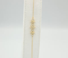 925 Sterling Silver, Flower Necklace