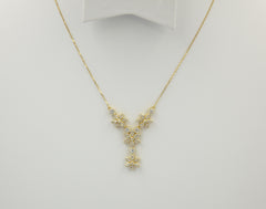 Gold Plated Star Flower Necklace