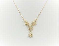 Gold Plated Star Flower Necklace