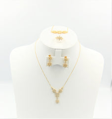 Gold Plated Star Flower Necklace