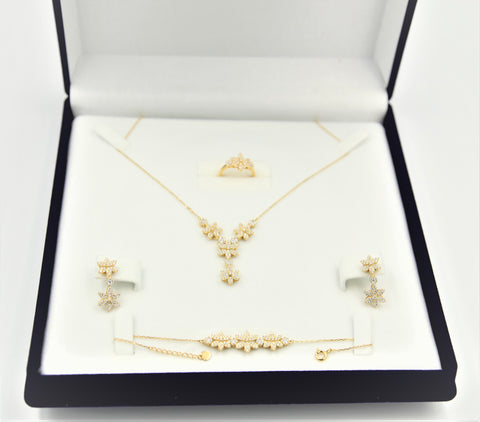 Gold Plated Star Flower Necklace