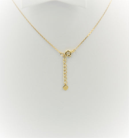 قلادة فراشة مطلية بالذهب